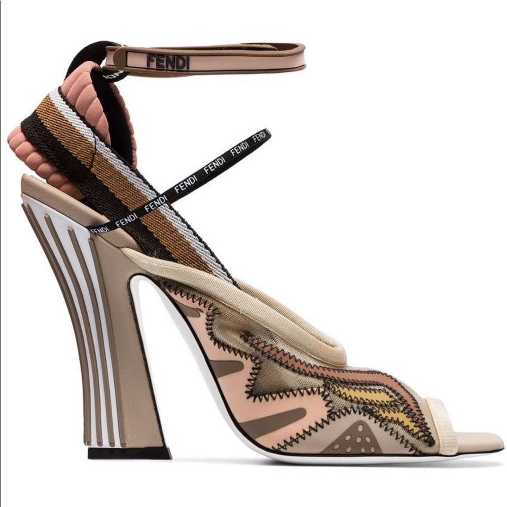FENDI 105 Mesh Slingbacks